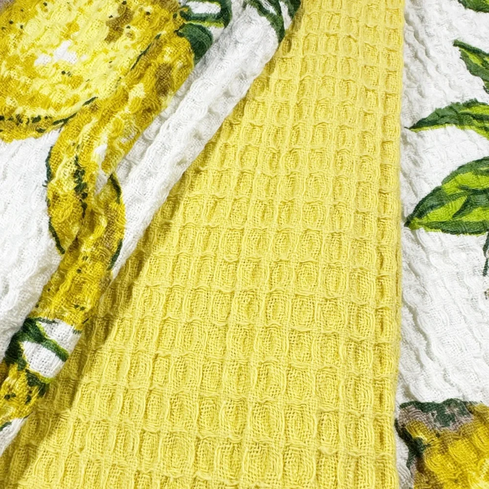 NEW ApriL Cornell LEMON THEMED Kitchen Towel Set/3